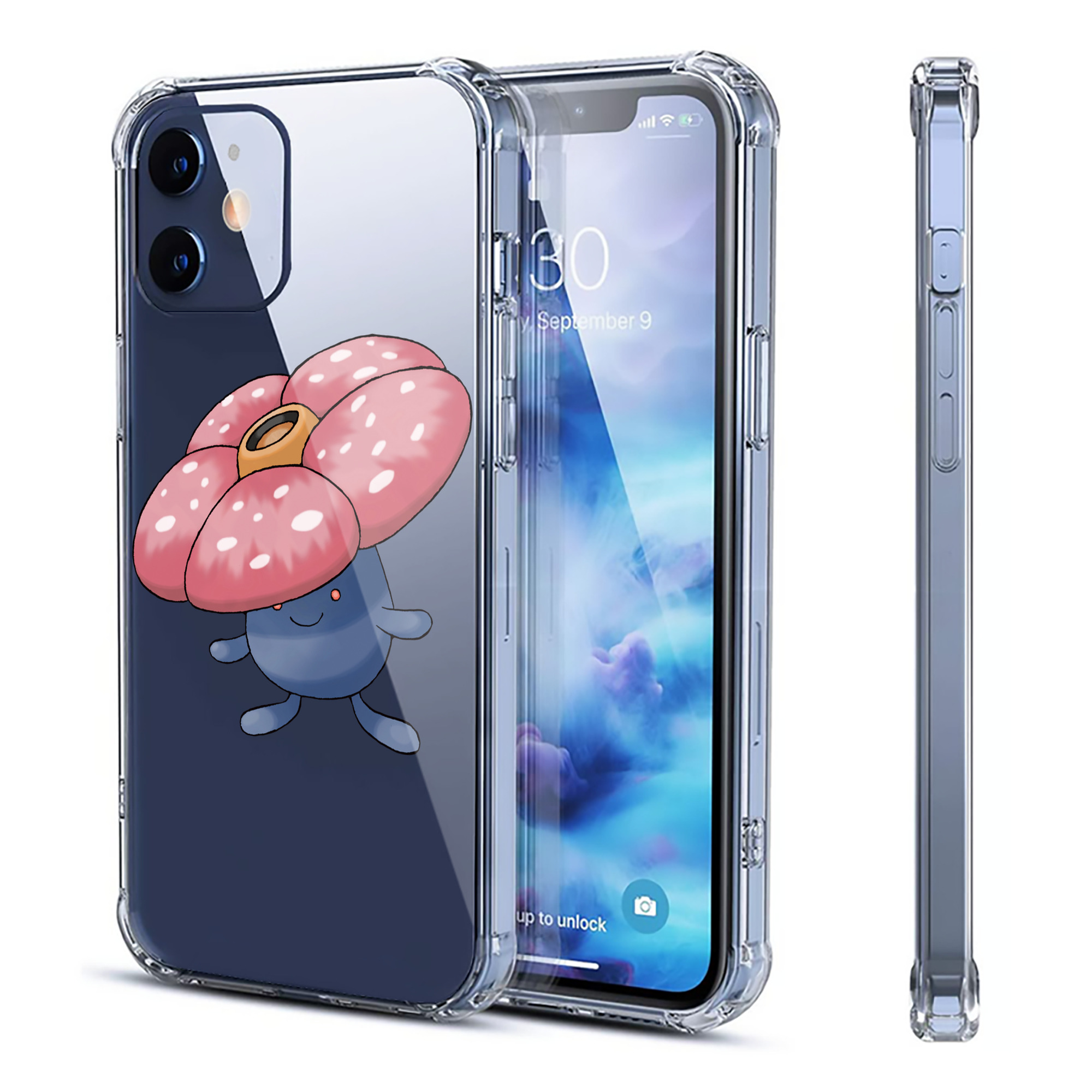 （画像用） ポケットモンスター Pokémon 【iPhone 12シリーズ対応】透明スマホケース（クリアソフトケース）